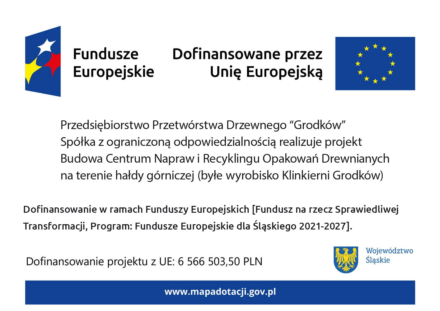 Baner dopinansowanie z Unii Europjskiej